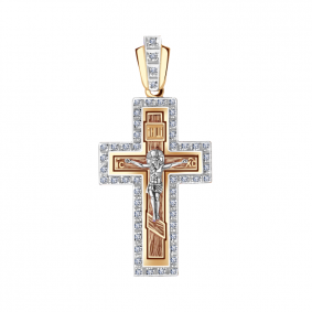 Золотая подвеска Александра 1030285сбк с бриллиантом 1030285сбк фото