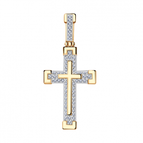 Золотая подвеска Александра 1030292ск с бриллиантом 1030292ск фото