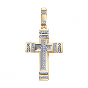 Золотая подвеска Александра 1030293сбк с бриллиантом 1030293сбк фото