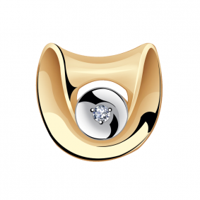 Золотая подвеска Александра 1030305сбк с бриллиантом 1030305сбк фото