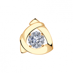 Золотая подвеска Александра 1030312ск с бриллиантом 1030312ск фото