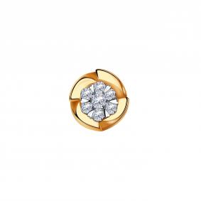 Золотая подвеска Александра 1030318ск с бриллиантом 1030318ск фото