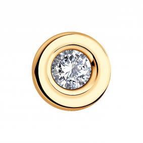 Золотая подвеска SOKOLOV 1030342-5 с бриллиантом выращенным 1030342-5 фото