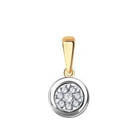 Золотая подвеска Александра 1030353сбк с бриллиантом 1030353сбк фото