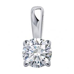 Подвеска из белого золота SOKOLOV 1030895-3 с бриллиантом 1030895-3 фото