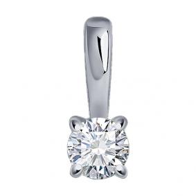 Подвеска из белого золота SOKOLOV 1030899-3 с бриллиантом 1030899-3 фото