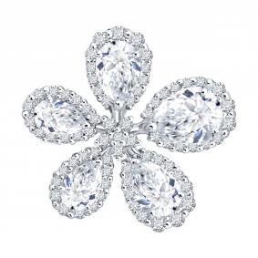 Золотая подвеска SOKOLOV 1031002-3-5 с бриллиантом выращенным 1031002-3-5 фото