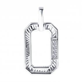 Подвеска из белого золота SOKOLOV 1031009-3 с бриллиантом 1031009-3 фото