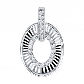 Подвеска из белого золота SOKOLOV 1031022-3 с фианитом 1031022-3 фото