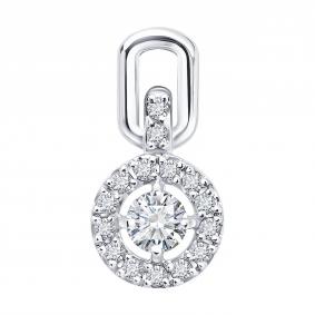 Золотая подвеска SOKOLOV 1031035-3-5 с бриллиантом выращенным 1031035-3-5 фото