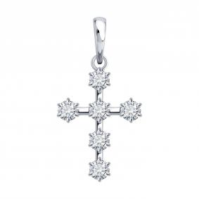 Золотая подвеска SOKOLOV 1031048-3-5 с бриллиантом выращенным 1031048-3-5 фото