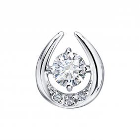 Подвеска из белого золота SOKOLOV 1031074-3-5 с бриллиантом выращенным 1031074-3-5 фото