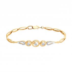 Золотой браслет SOKOLOV 1050089 с бриллиантом 1050089 фото