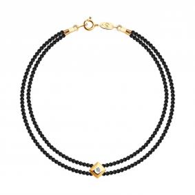 Золотой браслет SOKOLOV 1050118 с бриллиантом и шпинелью 1050118 фото