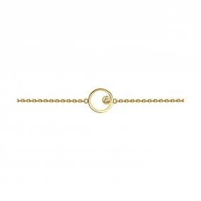 Браслет из лимонного золота SOKOLOV 1050155-2 с бриллиантом 1050155-2 фото