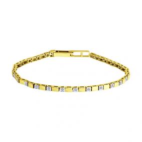 Браслет из лимонного золота SOKOLOV 1050168-2 с бриллиантом 1050168-2 фото