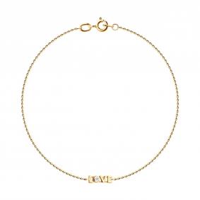 Золотой браслет SOKOLOV 1050191 с бриллиантом 1050191 фото