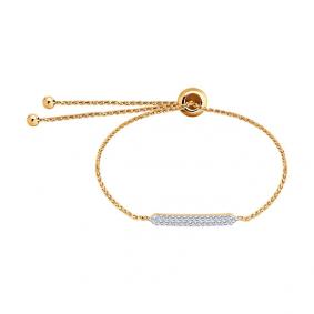 Золотой браслет SOKOLOV 1050227 с бриллиантом 1050227 фото