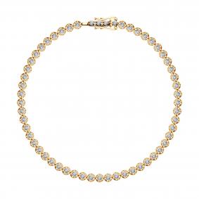 Золотой браслет SOKOLOV 1050290 с бриллиантом 1050290 фото