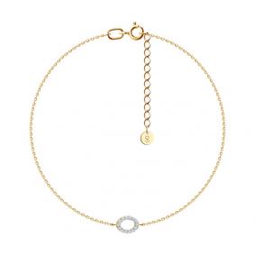 Золотой браслет SOKOLOV 1050330 с бриллиантом 1050330 фото