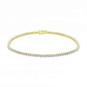 Золотой браслет SOKOLOV 1050346-2-5 с бриллиантом выращенным 1050346-2-5 фото