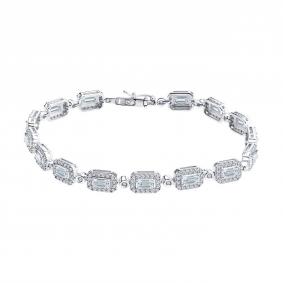 Золотой браслет SOKOLOV 1050361-3-5 с бриллиантом выращенным 1050361-3-5 фото