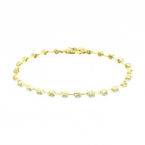 Золотой браслет SOKOLOV 1050378-2-5 с бриллиантом выращенным 1050378-2-5 фото