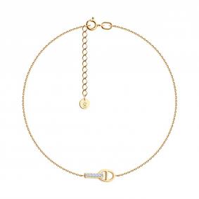 Золотой браслет SOKOLOV 1050379 с бриллиантом 1050379 фото