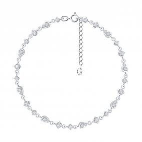 Золотой браслет SOKOLOV 1050391-3-5 с бриллиантом выращенным 1050391-3-5 фото