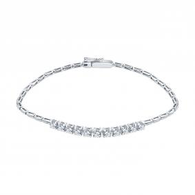 Золотой браслет SOKOLOV 1050421-3-5 с бриллиантом выращенным 1050421-3-5 фото