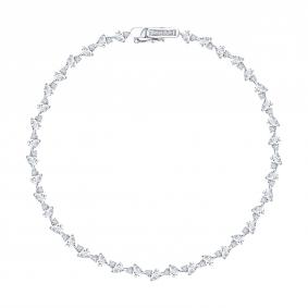 Браслет из белого золота SOKOLOV 1050431-3-5 с бриллиантом выращенным 1050431-3-5 фото