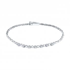 Браслет из белого золота SOKOLOV 1050443-3-5 с бриллиантом выращенным 1050443-3-5 фото