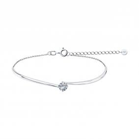 Браслет из белого золота SOKOLOV 1050446-3-5 с бриллиантом выращенным 1050446-3-5 фото