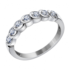 Кольцо из белого золота Александра 10519сб с Swarovski 10519сб фото