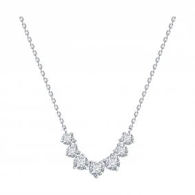 Колье из белого золота SOKOLOV 1070411-3-5 с бриллиантом выращенным 1070411-3-5 фото