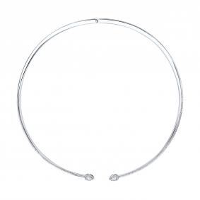 1070439-3-5: Колье из белого золота с бриллиантами выращенными 1070439-3-5 фото