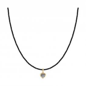 Золотое колье SOKOLOV 1070448 с бриллиантом и шпинелью 1070448 фото