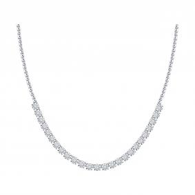 Колье из белого золота SOKOLOV 1070451-3-5 с бриллиантом выращенным 1070451-3-5 фото