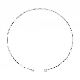 Колье из белого золота SOKOLOV 1070453-3-5 с бриллиантом выращенным 1070453-3-5 фото