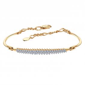 Золотой браслет Александра 1080053ск с бриллиантом 1080053ск фото