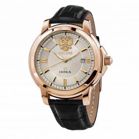 Часы механические с автоподзаводом из золота Часовой завод Ника 1093.0.1.15B-01 1093.0.1.15B-01 фото