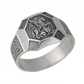 Серебряное кольцо Великомученик Георгий Победоносец Высоковы 585 11-000645-115000 11-000645-115000 фото