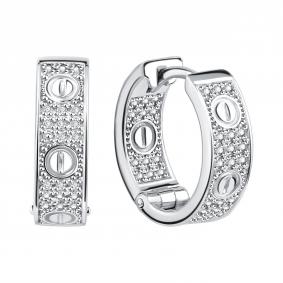 Серебряные серьги TALANT 11-72-0001-15232 с фианитом 11-72-0001-15232 фото