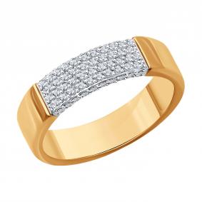 Золотое кольцо SOKOLOV 1110247 с бриллиантом 1110247 фото