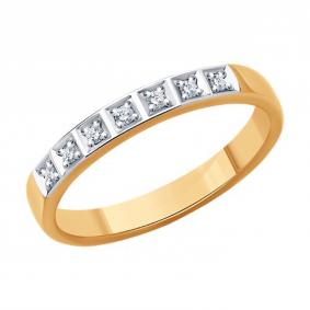 Золотое кольцо SOKOLOV 1110257 с бриллиантом 1110257 фото