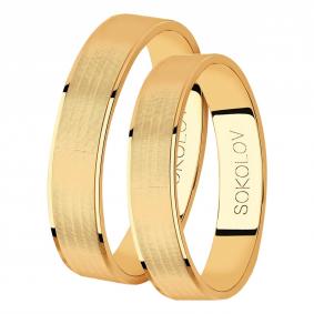Золотое обручальное кольцо 4 мм SOKOLOV 111208 111208 фото
