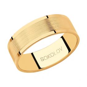 Золотое обручальное кольцо 6 мм SOKOLOV 111219 111219 фото