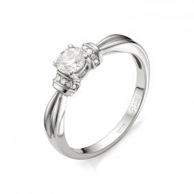 Золотое кольцо АЛЬКОР 11178-200 с бриллиантом 11178-200 фото