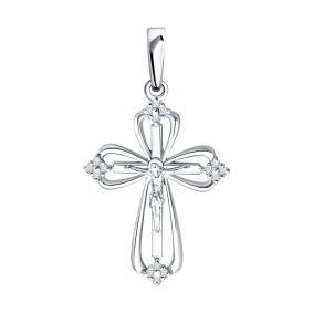 Золотая подвеска SOKOLOV 1120107-3 с бриллиантом 1120107-3 фото