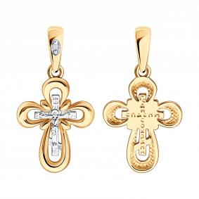 Золотая подвеска SOKOLOV 1120110 с бриллиантом 1120110 фото